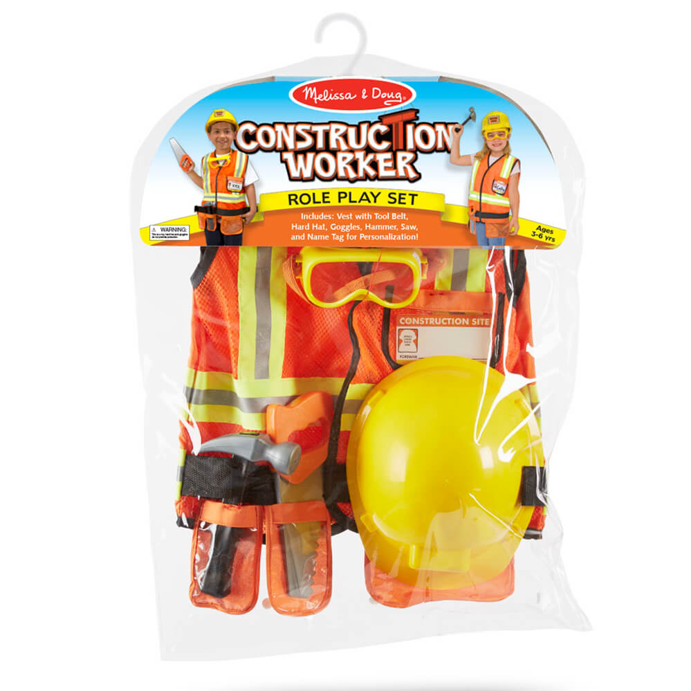 Melissa and doug store construction worker costume