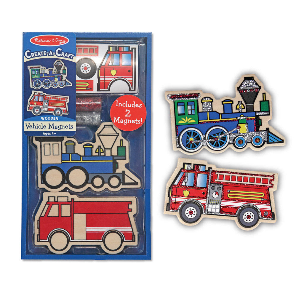 Melissa and Doug Wooden Vehicles DYO Magnets