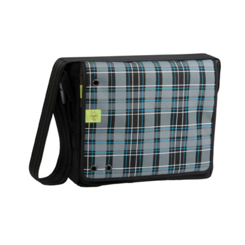 Lassig Check Black Messenger Bag - MULTI BUY - Buy 1 for $20, Buy 2 for $30