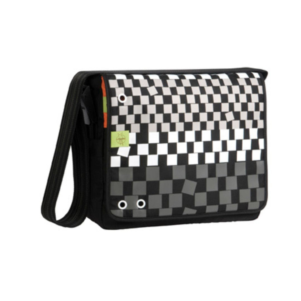 Lassig Qubes Black Messenger Bag - MULTI BUY - Buy 1 for $20, Buy 2 for $30