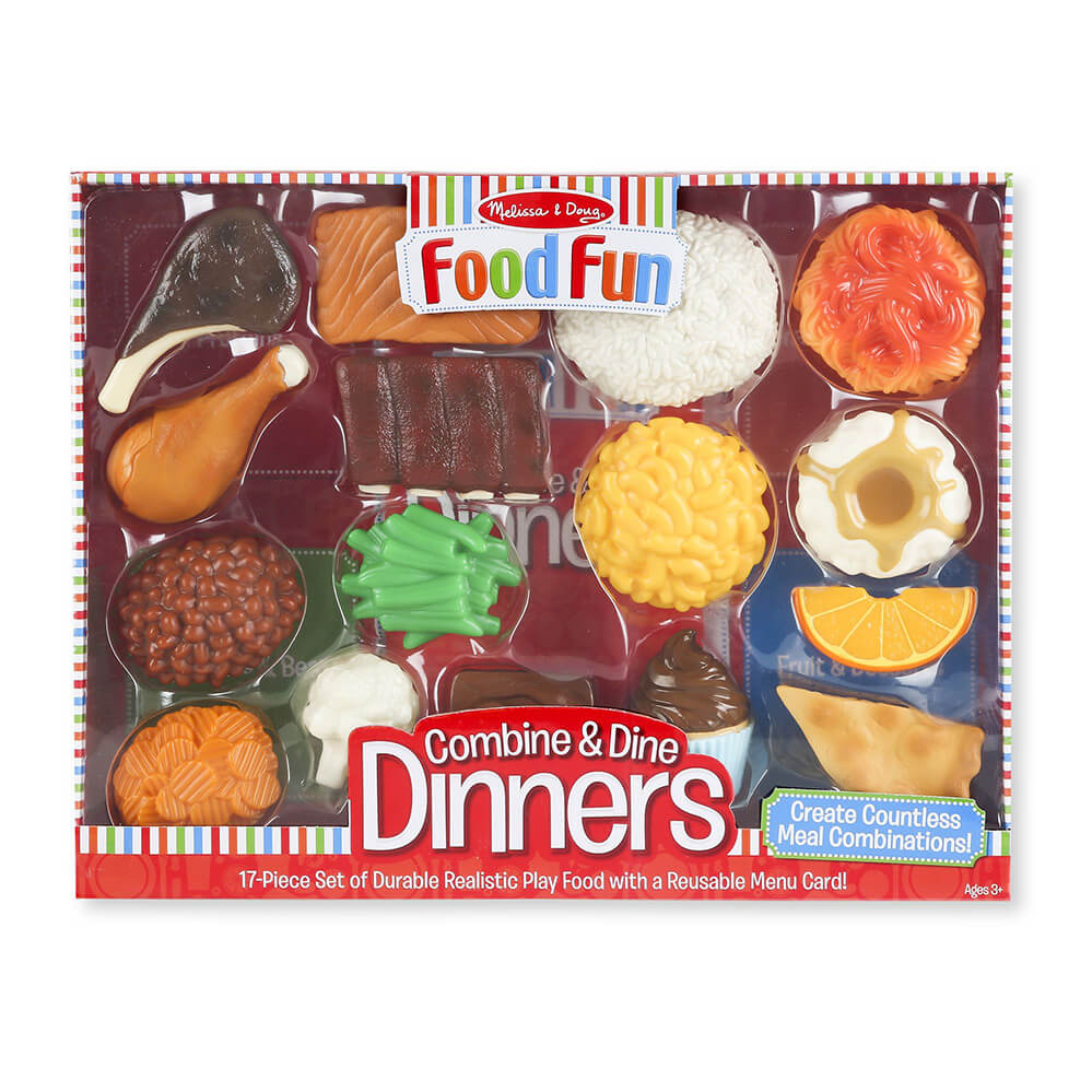 Melissa and Doug Food Fun Combine & Dine Dinners Red