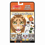 Melissa and Doug Make a Face Safari Reusable Sticker Pad