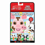 Melissa and Doug Make a Face Farm Reusable Sticker Pad