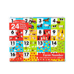 Melissa and Doug Farm Number 24pc Floor Puzzle