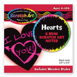 Melissa and Doug Scratch Art Mini Notes Hot Pink Hearts