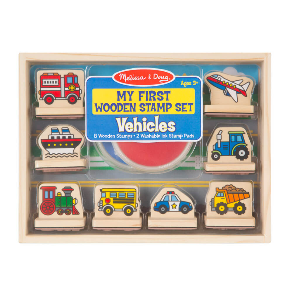 Melissa and Doug My First Vehicles Wooden Stamps