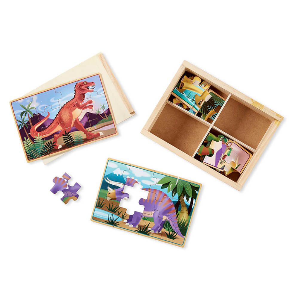 Melissa and Doug Dinosaurs Puzzle in a Box