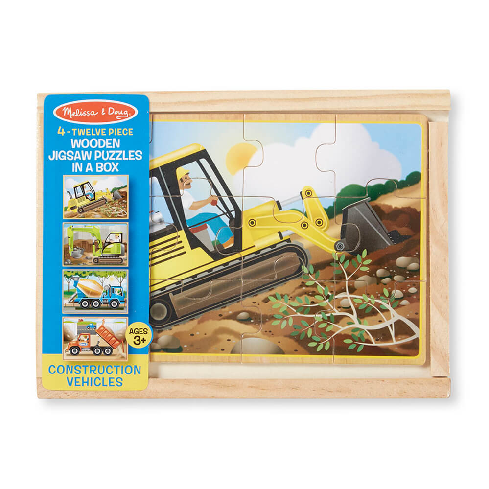 Melissa and Doug Construction Puzzles in a Box