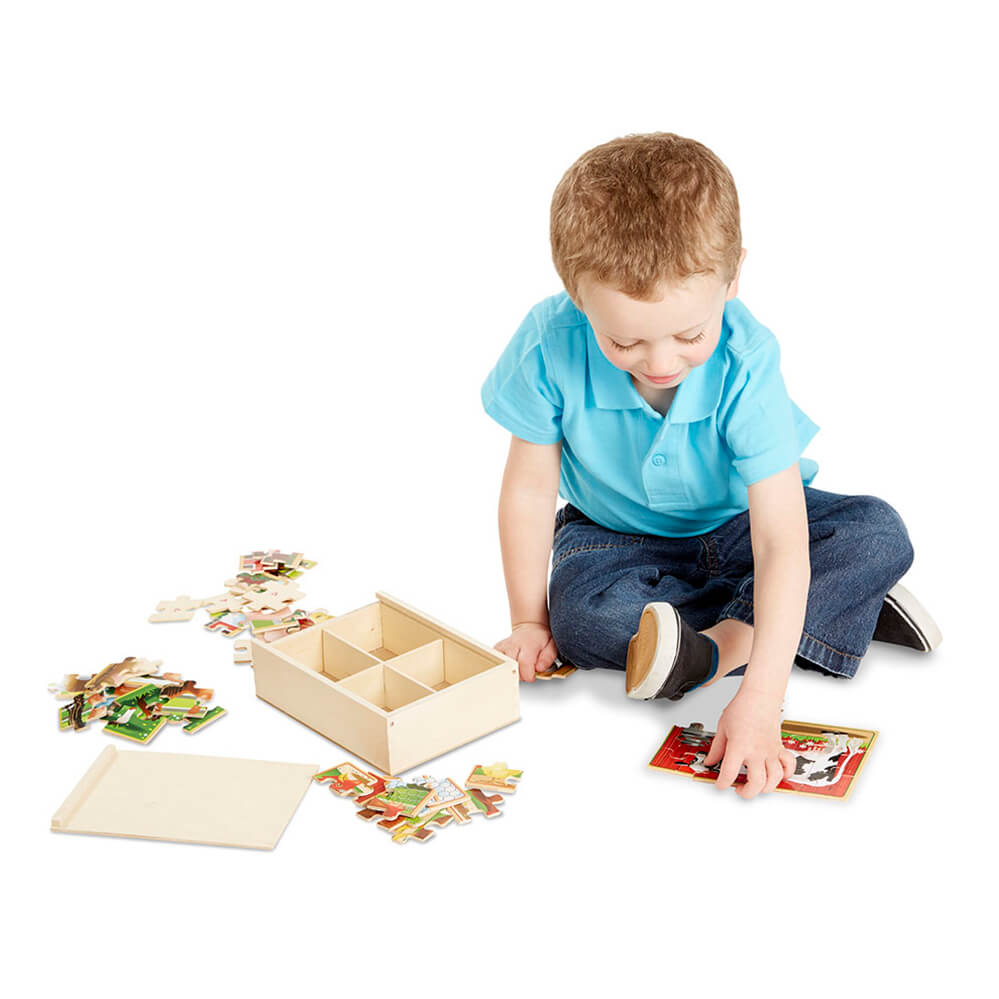 Melissa and Doug Farm Puzzles in a Box