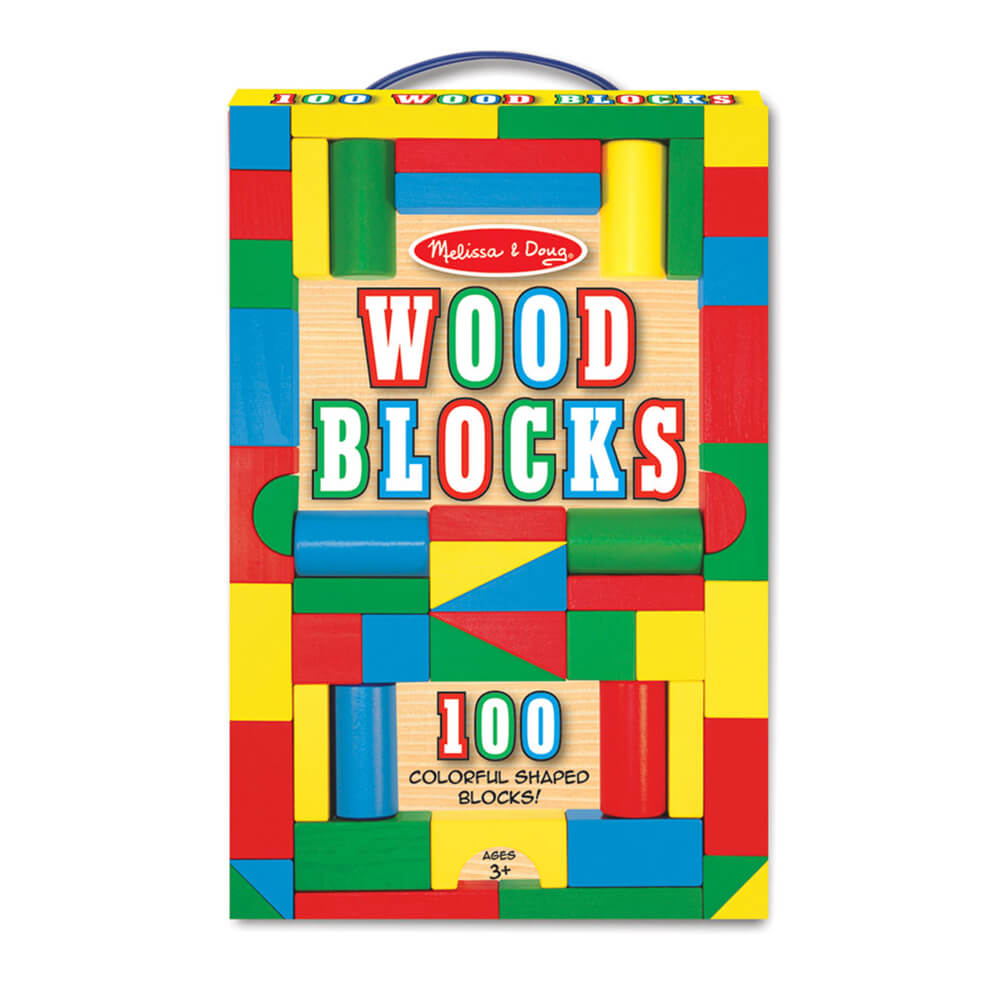 Melissa and Doug 100 Wooden Blocks Set