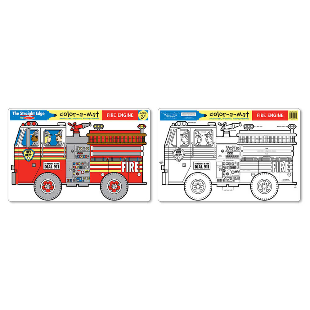 Melissa and Doug Fire Engine Learning Mat