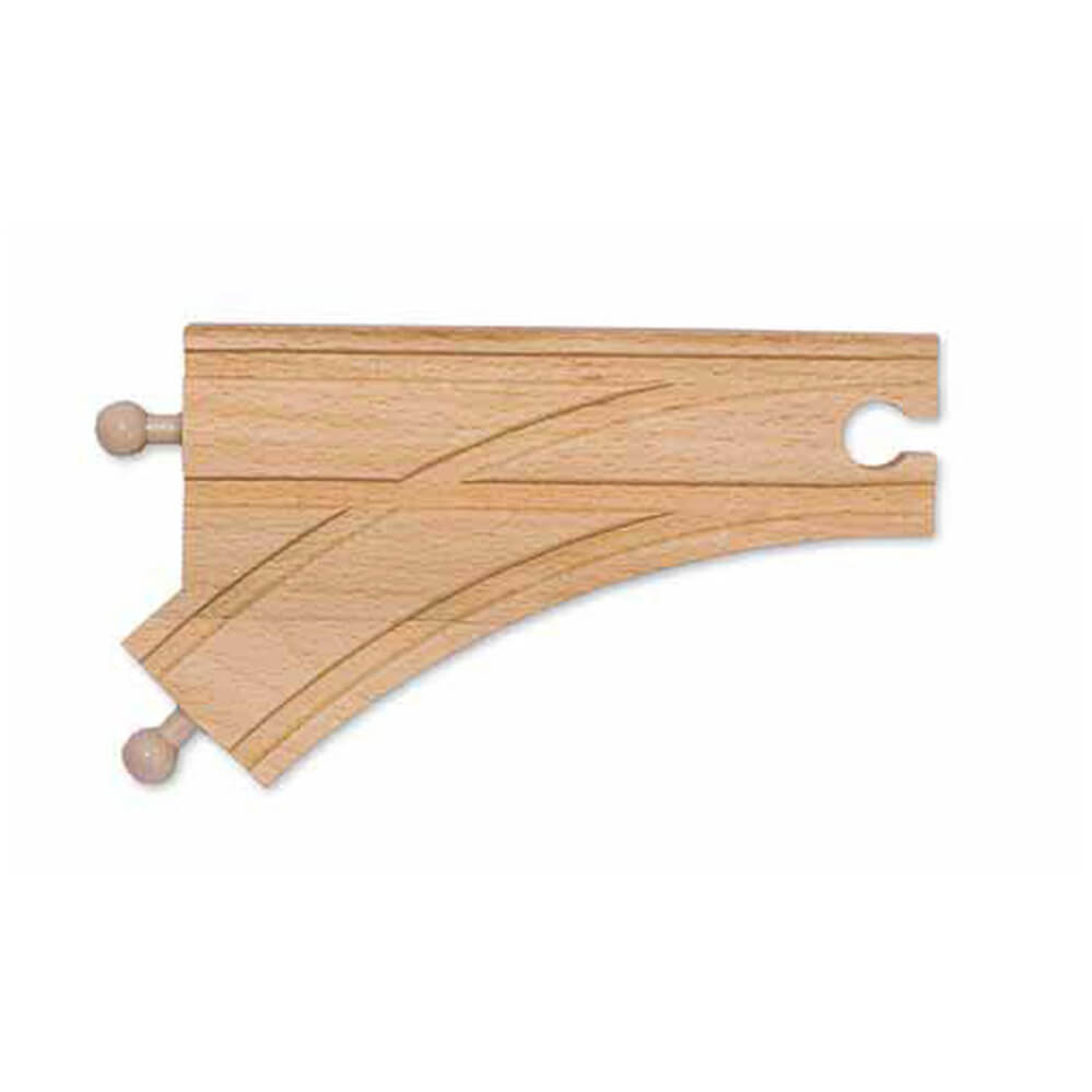 Melissa and Doug Curved Switch Track Male 150mm - Pack of 6 pieces