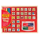 Melissa and Doug Favourite Objects Wooden Stamp Set